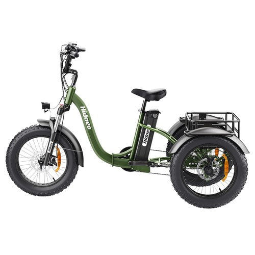 Hidoes HD-ET1 Electric Bike with Rear Rack, Electric Tricycle Hidoes HD-ET1 Electric Bike with Rear Rack, Electric Tricycle